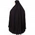 Free size jilbab with nose piece- Black